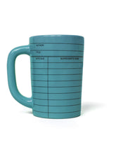Load image into Gallery viewer, Library Card Vintage Blue Mug
