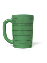 Load image into Gallery viewer, Library Card Vintage Green Mug