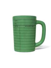Load image into Gallery viewer, Library Card Vintage Green Mug