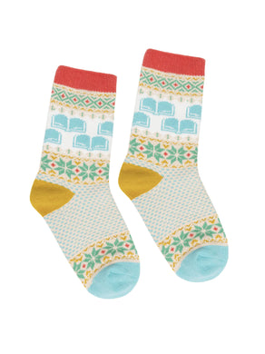 Winter Reading pastel cozy socks (Adult)