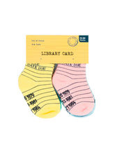Load image into Gallery viewer, Library Card Toddler socks