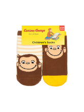 Load image into Gallery viewer, Curious George Toddler Socks (12-24M)