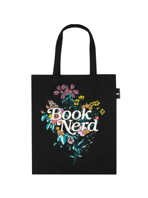 Book Nerd Floral Tote Bag