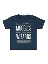 Load image into Gallery viewer, Books Turn Muggles into Wizards Kids T-Shirt