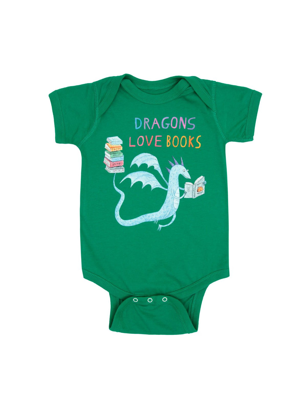 Dragons Love Books Bodysuit (12M)