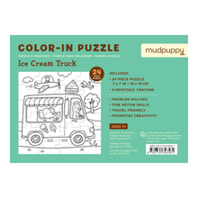 Load image into Gallery viewer, Ice Cream Truck Color-in Puzzle